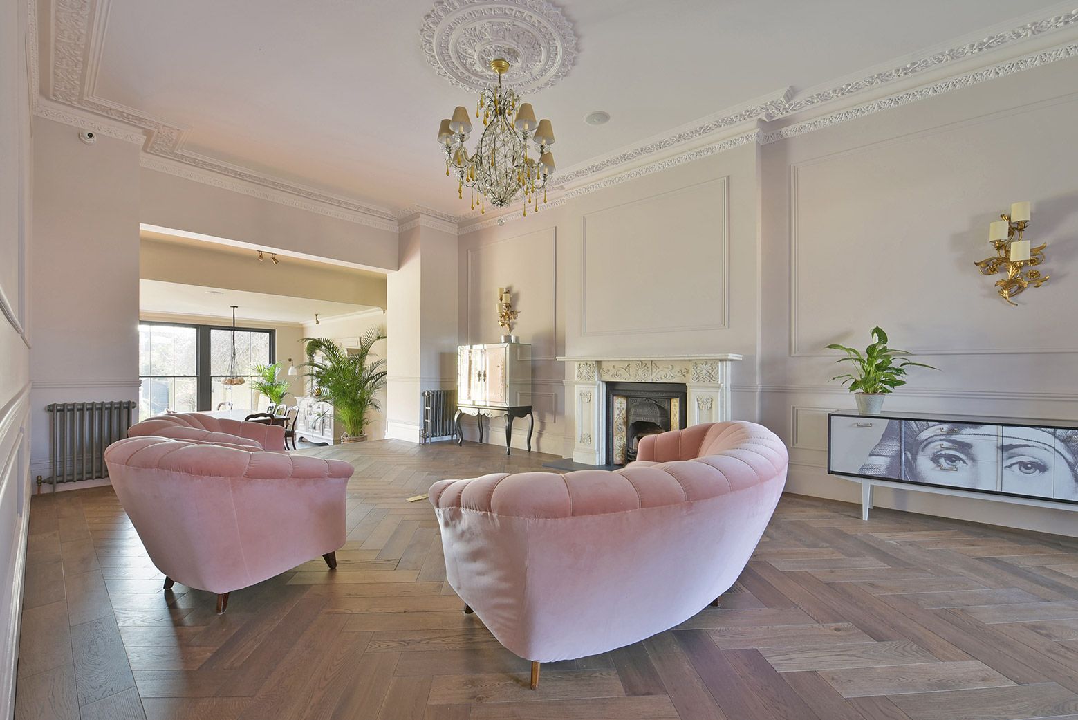 The living room at Carlton House