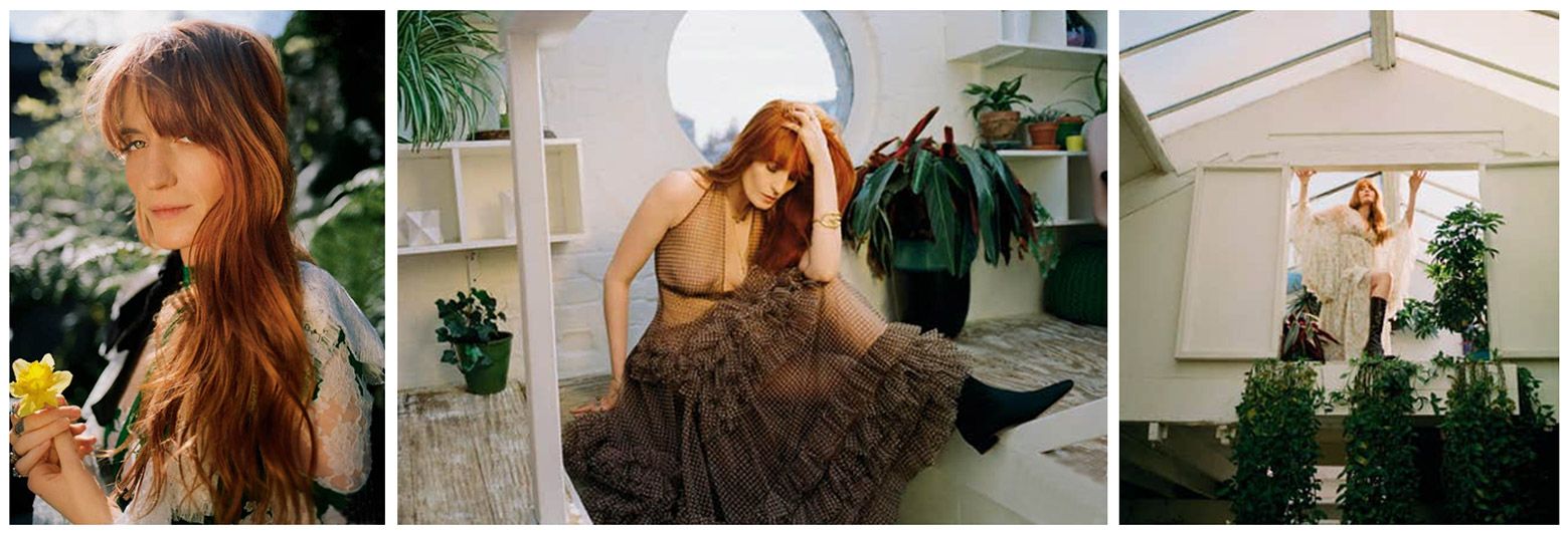 Florence Welch looking at home in Clapton Tram Shed