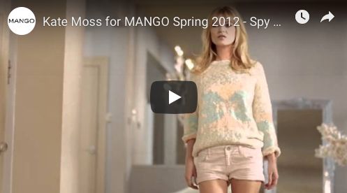 Kate Moss shoots for Mango